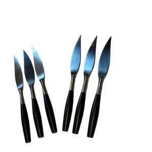 Vintage Dansk Kongo Fish Knives Set of 6 Germany IHQ Black Quistgaard MCM